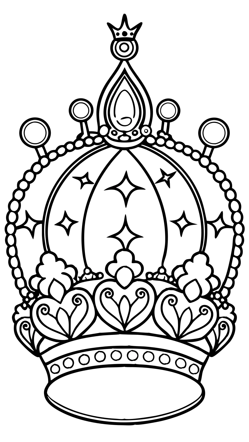 crown coloring page